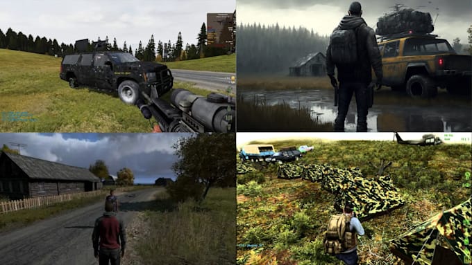 do custom dayz server setup, mods, scripts and map design