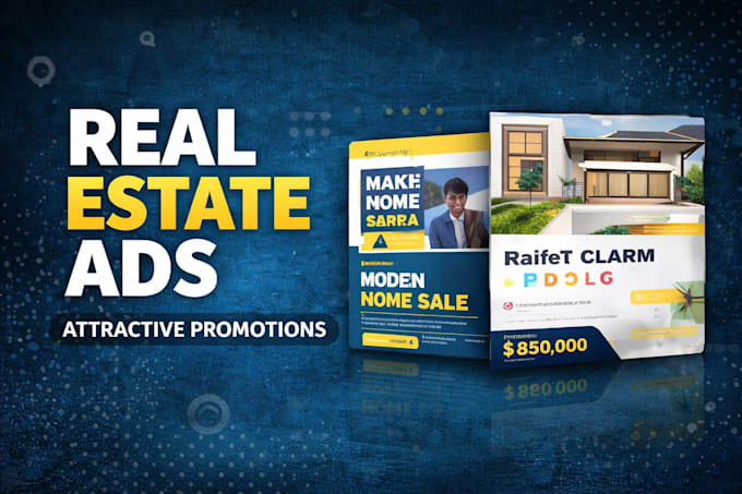 design modern real estate social media posts