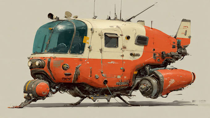 create vehicle concept art for you