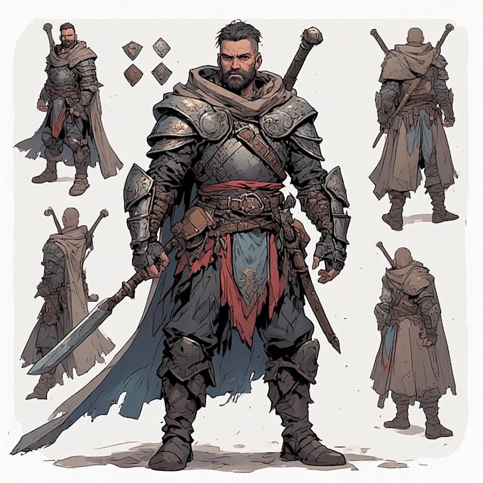 create epic dnd character art for campaigns
