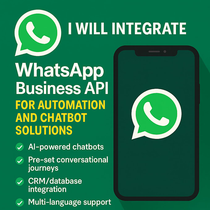 setup whatsapp business API chatbot and CRM automation