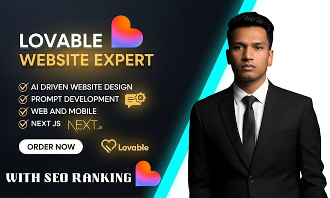 design and develop a high quality website using lovable