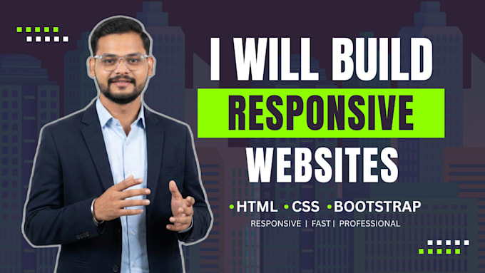 Create modern responsive website using html css js by Shubhamgaikwad7 ...