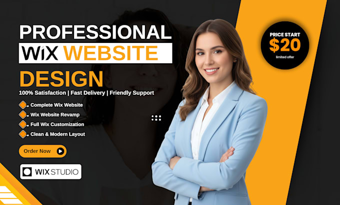 design wix website, setup wix forms, booking and revamp wix site