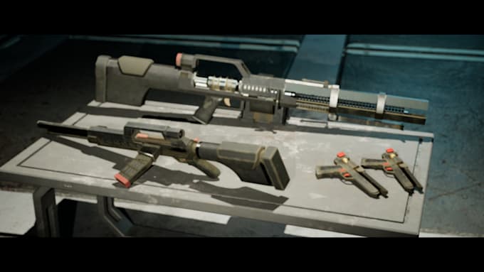 make you a 3d weapons asset for your games or film