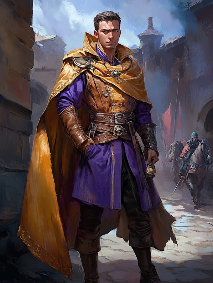 fantasy dnd character illustration