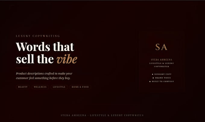 write product descriptions for your shopify, etsy or beauty brand