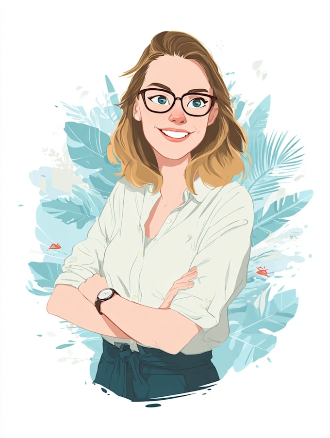make a disney cartoon illustration