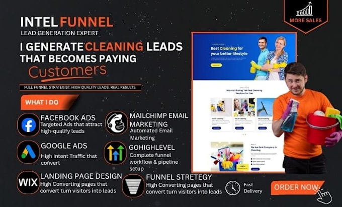 janitorial cleaning leads office cleaning landing page chimney cleaning website