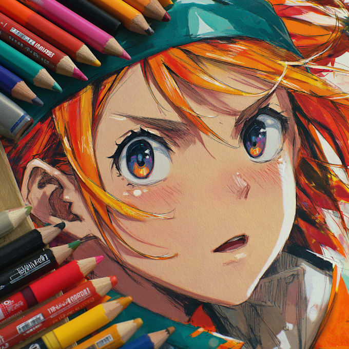 draw anime character art illustration
