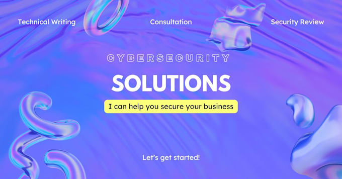 be your technical security consultant