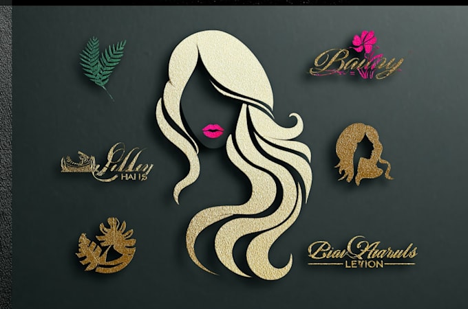 Design beautiful feminine fashion, beauty salon glitter logo by ...