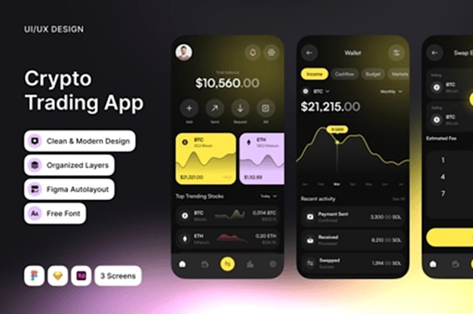 build crypto wallet app, p2p crypto exchange website fintech app, blockchain app