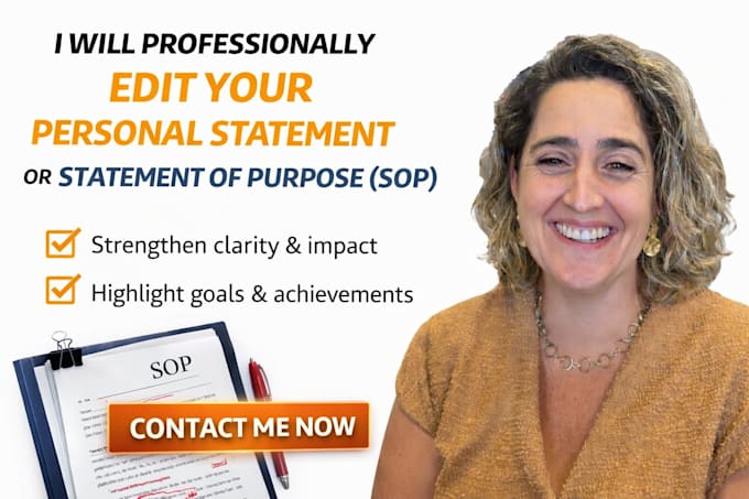 professionally edit your personal statement or statement of purpose
