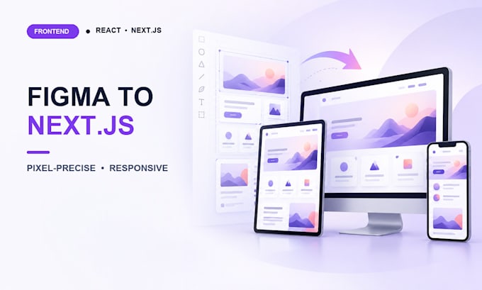 convert figma to responsive react or next js website