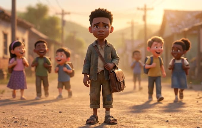 3d pixar style ai animation, disney animation, ai storytelling, 3d ai cartoon