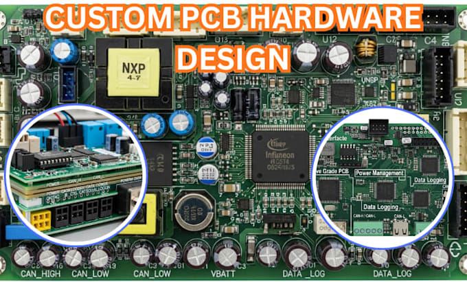 pcb design layout, circuit and schematic, hardware prototyping for products