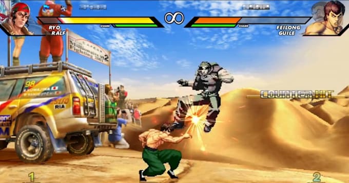 create 2d pixel character animation, sprite sheet for mugen indie fighting game