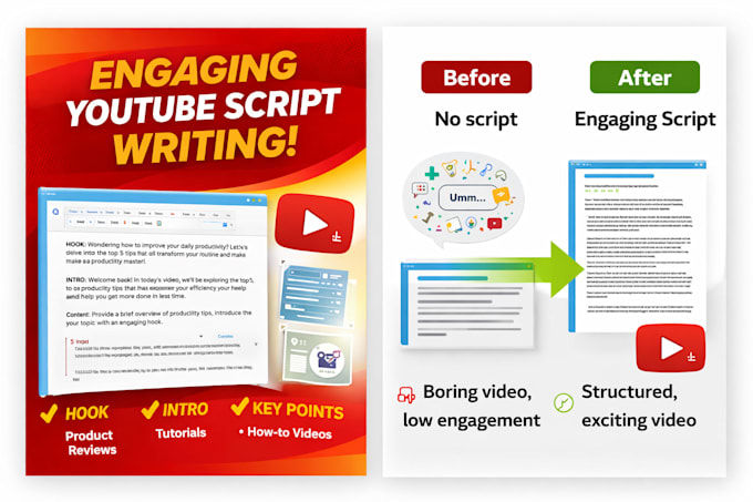 write engaging youtube video scripts that get views