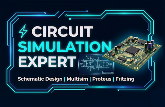 do electronic schematics and simulate circuits in proteus, multisim, fritzing