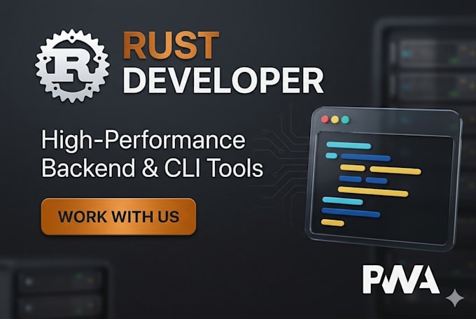be your rust developer for backend or cli tools