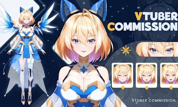 convert your live 2d to 3d vtuber vrm character model,mmd,rigging,vriod