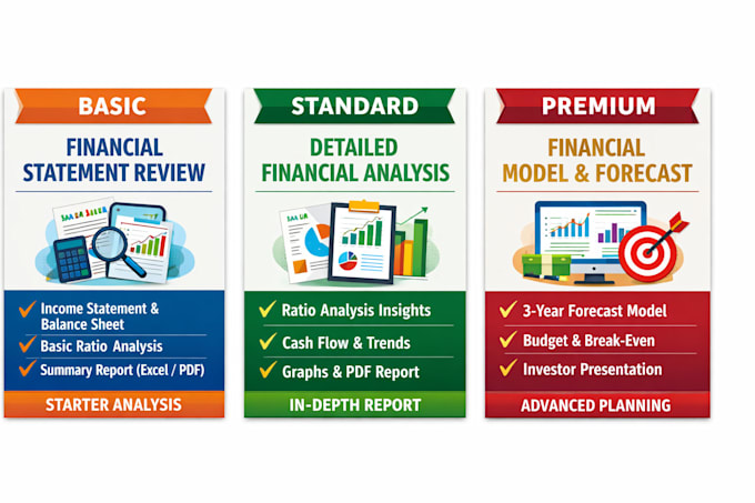 financial analysis ratio analysis and investor ready reports
