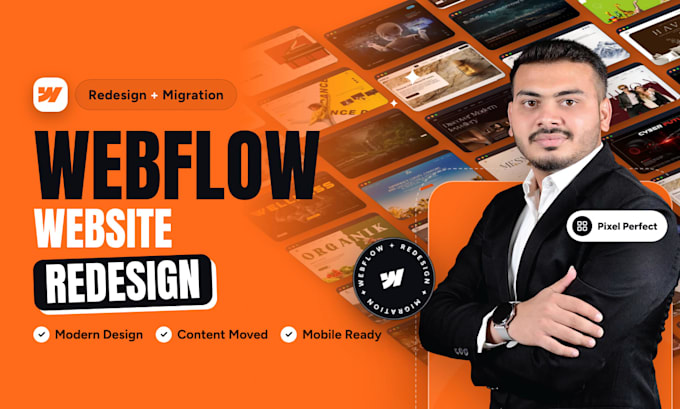 redesign or migrate your website to webflow, webflow expert