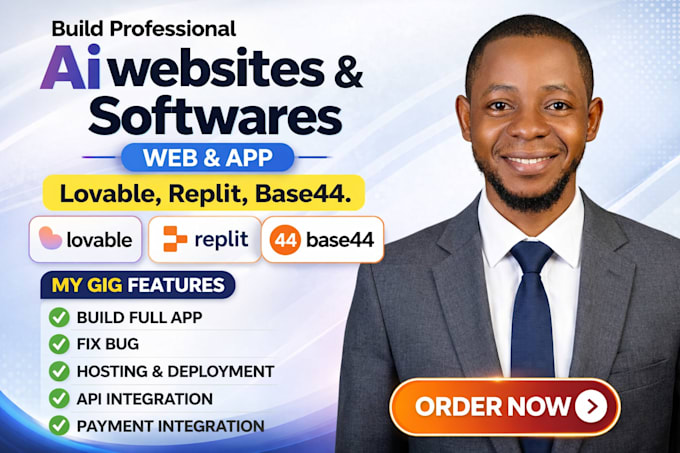build lovable ai website, base44, fix saas mvp, web apps, vibe coding, lovable
