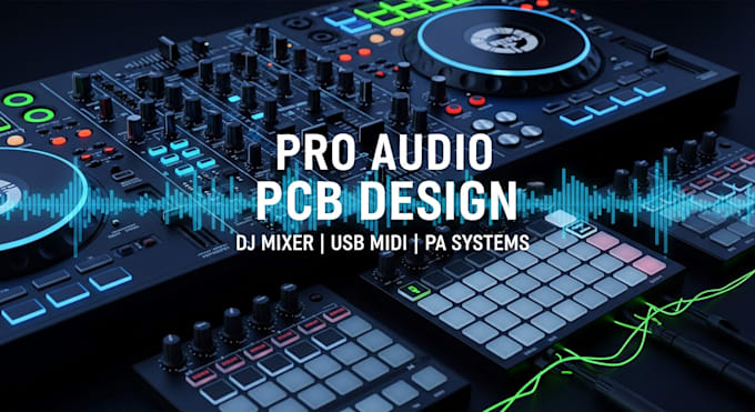 do pro pcb design for audio hardware, dj and midi systems