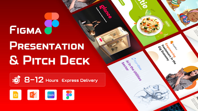 Ontwerp en herontwerp figma-presentatie, figma pitch deck en figma-dia's