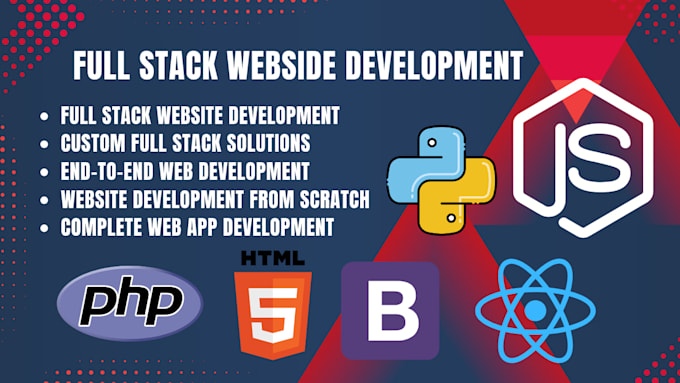 do custom website development as full stack development