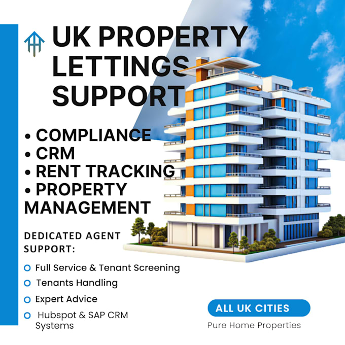 be dedicated full UK lettings virtual assistant