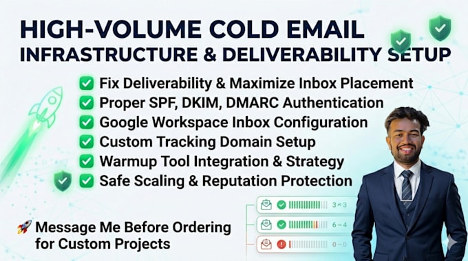 set up cold email infrastructure using instantly or smartlead