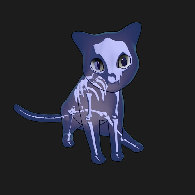 create a cute 3d creatures for games or animations