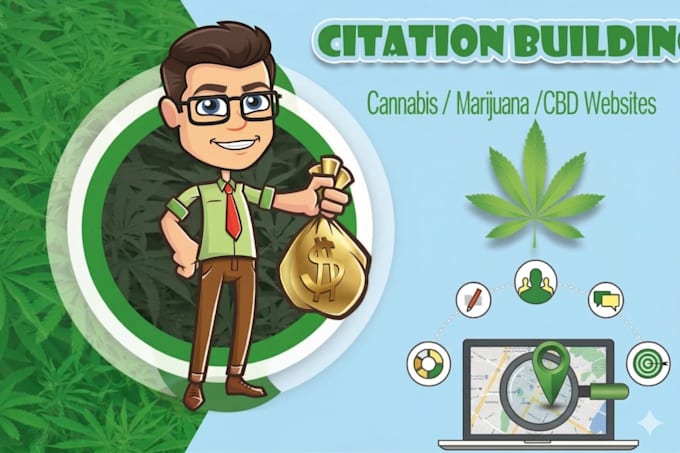 do cannabis, cbd, or marijuana seo citations listing for USA, canada