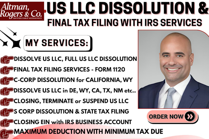 close or dissolve US llc, cancel corporation and close ein, terminate ein