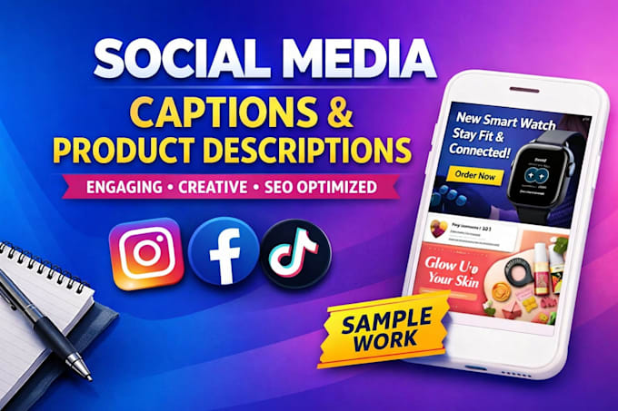 write instagram captions and product descriptions