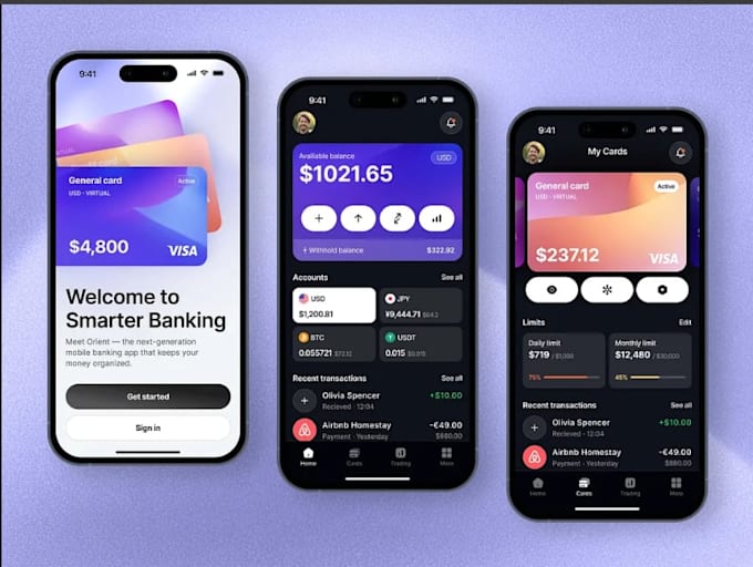 develop money transfer app neobank app wallet app finance app mobile app