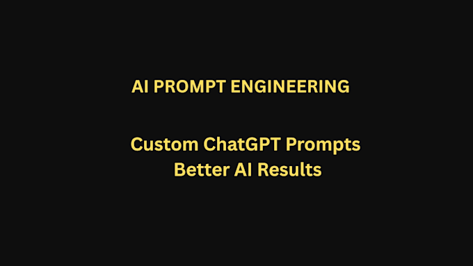 Create high quality ai prompts for chatgpt by Danaliai | Fiverr