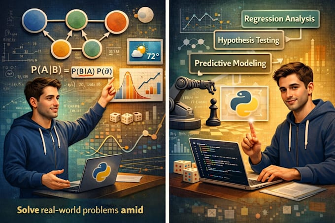 apply probabilistic methods for data science and analysis using python