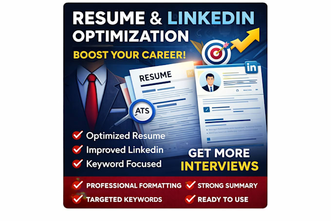 rewrite and optimize your resume and linkedin profile