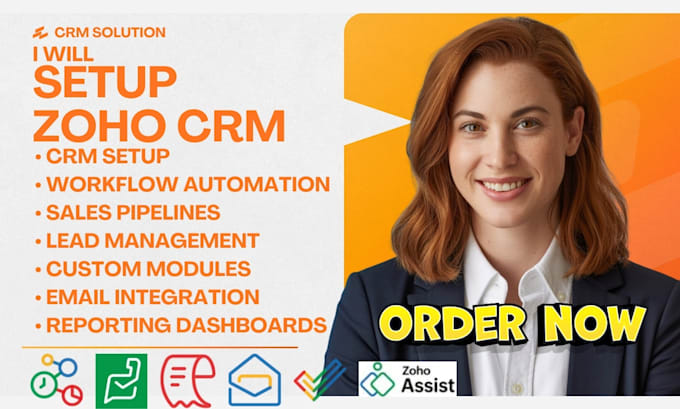 setup zoho CRM installation workflows pipelines customization salesiq desk books