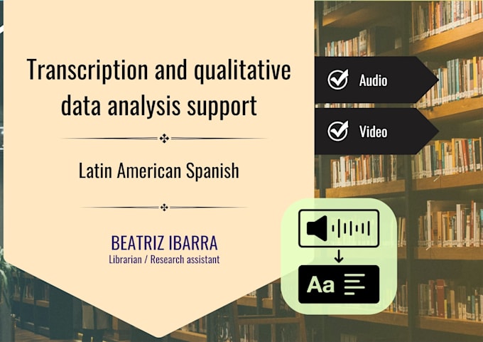 transcript spanish audio to support qualitative research