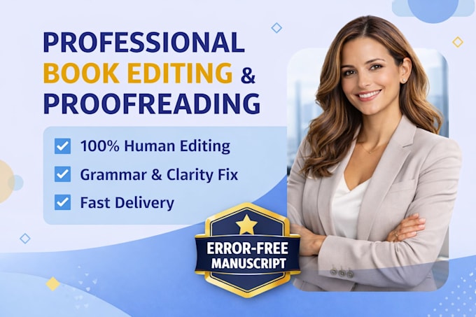 do professional book editing and proofreading for amazon KDP