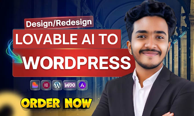 convert lovable ai or any ai design to a wordpress elementor website