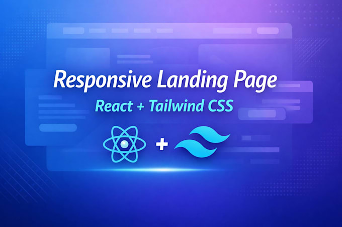 Create a responsive landing page with react and tailwind css by Carlos ...
