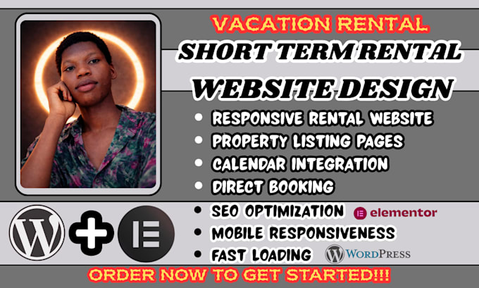 short term rental website, vacation rental website, airbnb website design