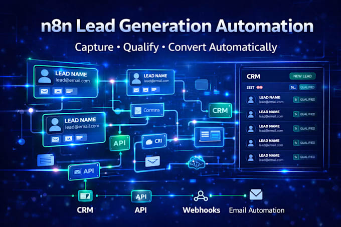 build n8n lead generation automation with CRM integration