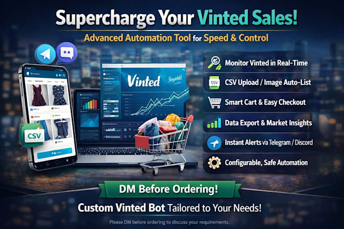 create vinted bot, discord bot, monitor bot, scalping bot